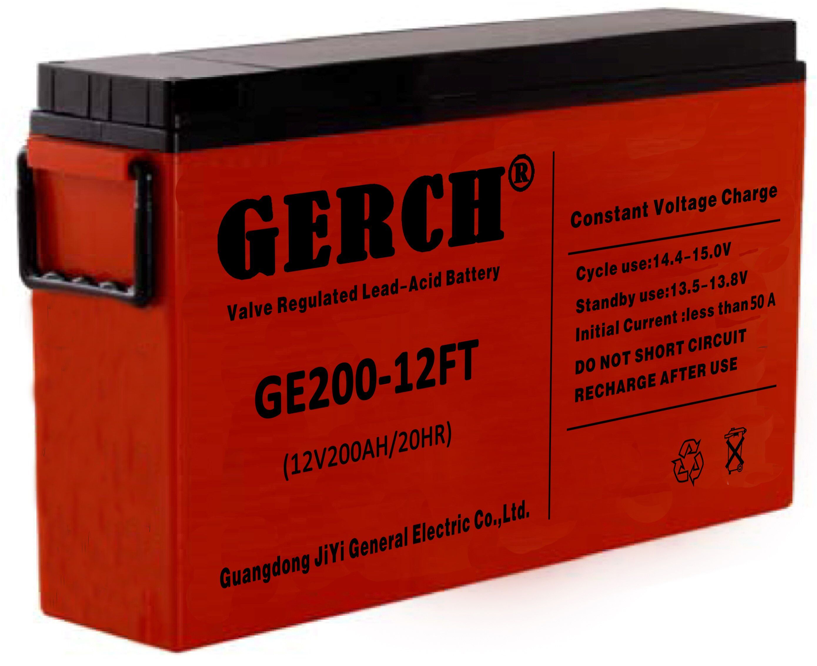 High Cycles 12V 200ah Front Terminal Telecom Access Solar Battery