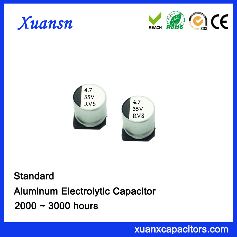 4.7UF 35V Surface Mount 2000hours 85º C SMD Capacitor
