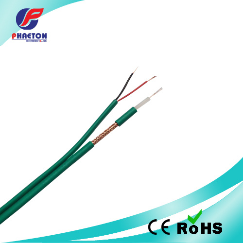 Green Kx6 RF Coaxial Cable with 2c Power Cable for CCTV