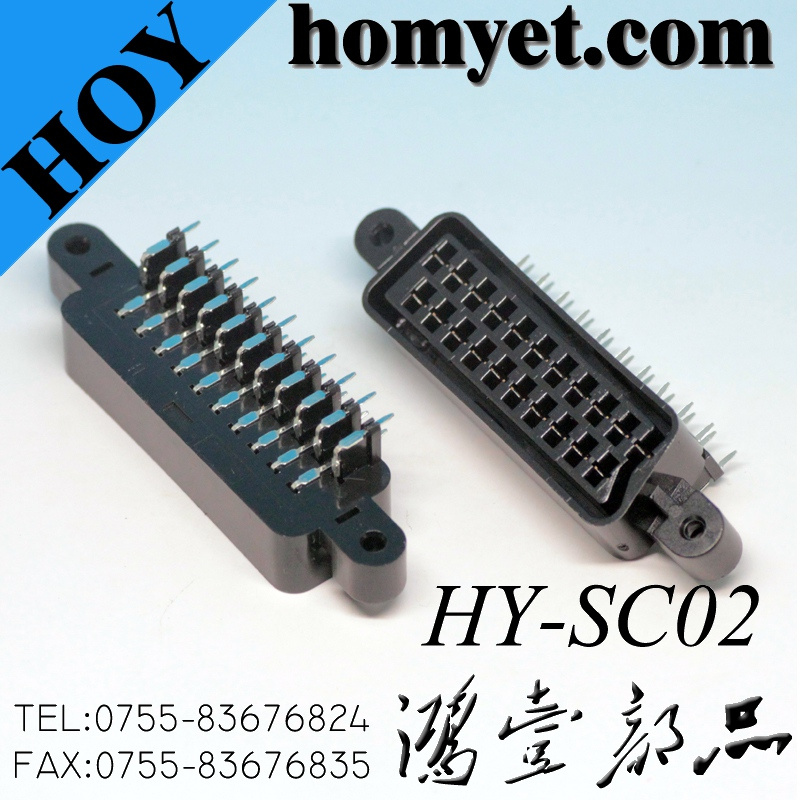 21pin Scart Female Connector Scart Socket