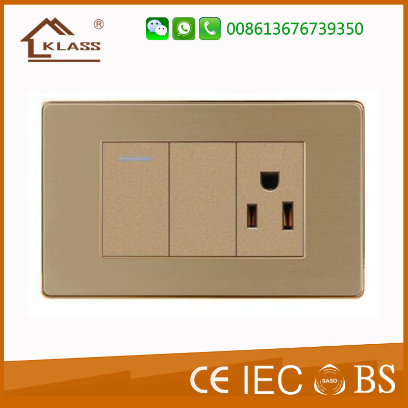 1gang +3pole Electrical Switch Socket
