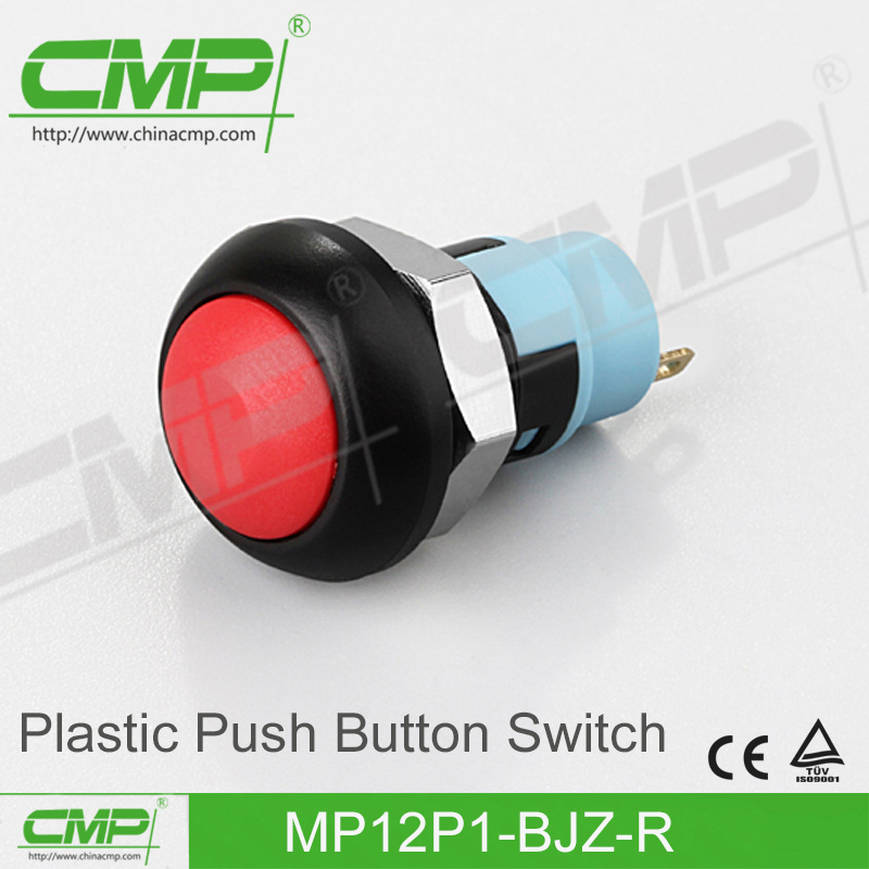 12mm Button Switch with Red Head