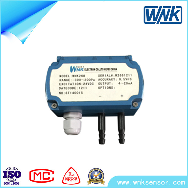 Micro Differential Pressure Transmitter with Range of 100PA ~100kpa, Output 4~20mA