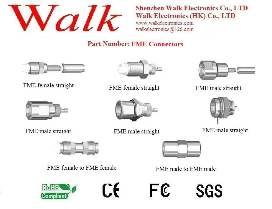 RF Connector/Antenna Connector/RF Cable Assembly Connector/Jumper Cable Connector/Interface Cable Connector: Fme Connector
