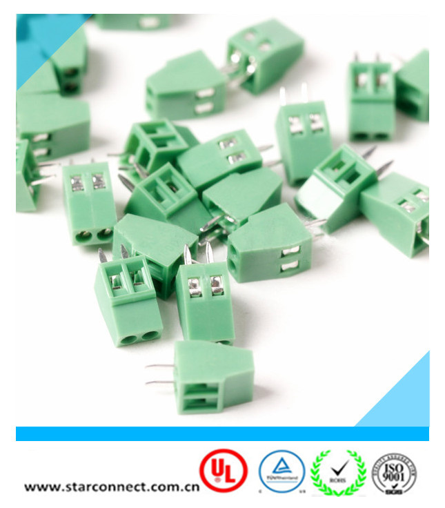 2.54mm Pitch 2-Way/Pin PCB Terminal Block
