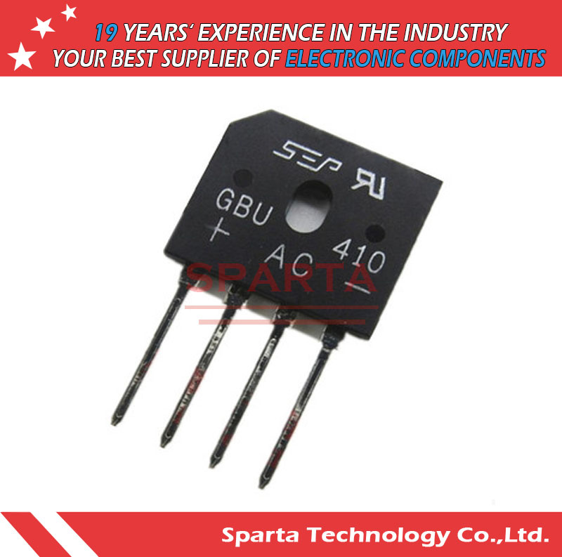 Gbu410 Gbu Bridge Rectifier 4A 50V~1000V Diode