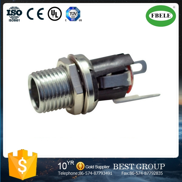 Long Screw Solder Type DC Power Socket