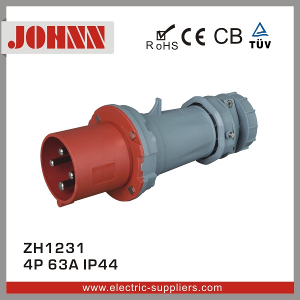IP44 4p 63A Plug for Industrial