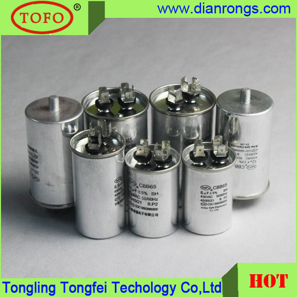 Widely Used P1/P2 450VAC 50/60Hz Capacitor Cbb65