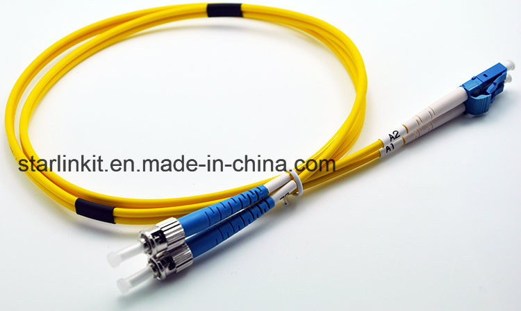 LC to FC Duplex Single Mode Fiber Optic Patch Cord