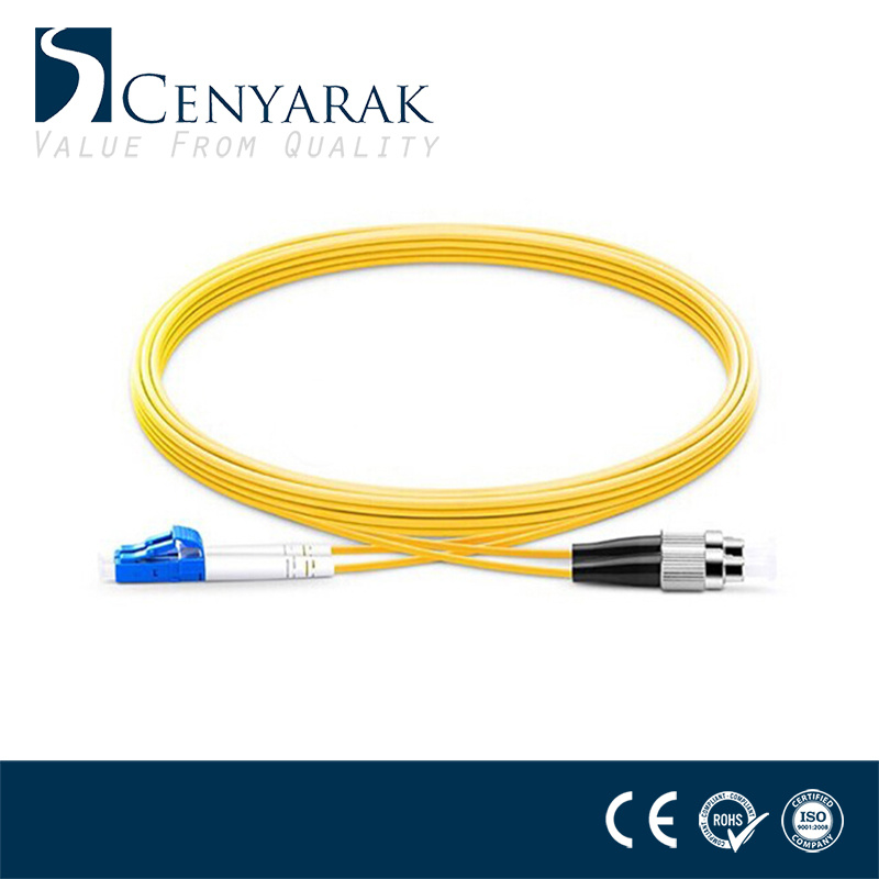 LC-FC Single-Mode Duplex Fiber Optic Patch Cord