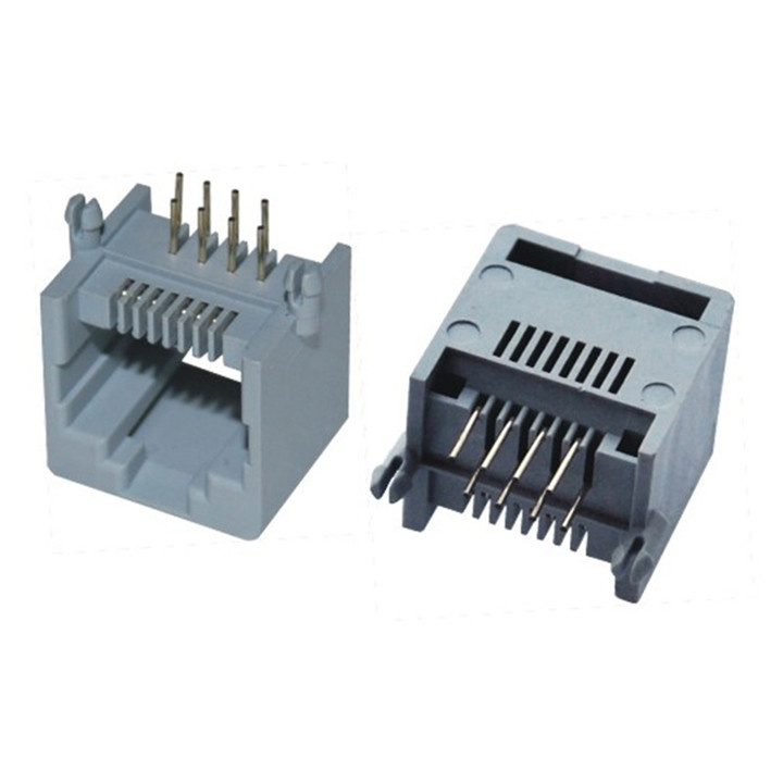 1X1 Single Port RJ45 Connector Right Angle DIP to PCB