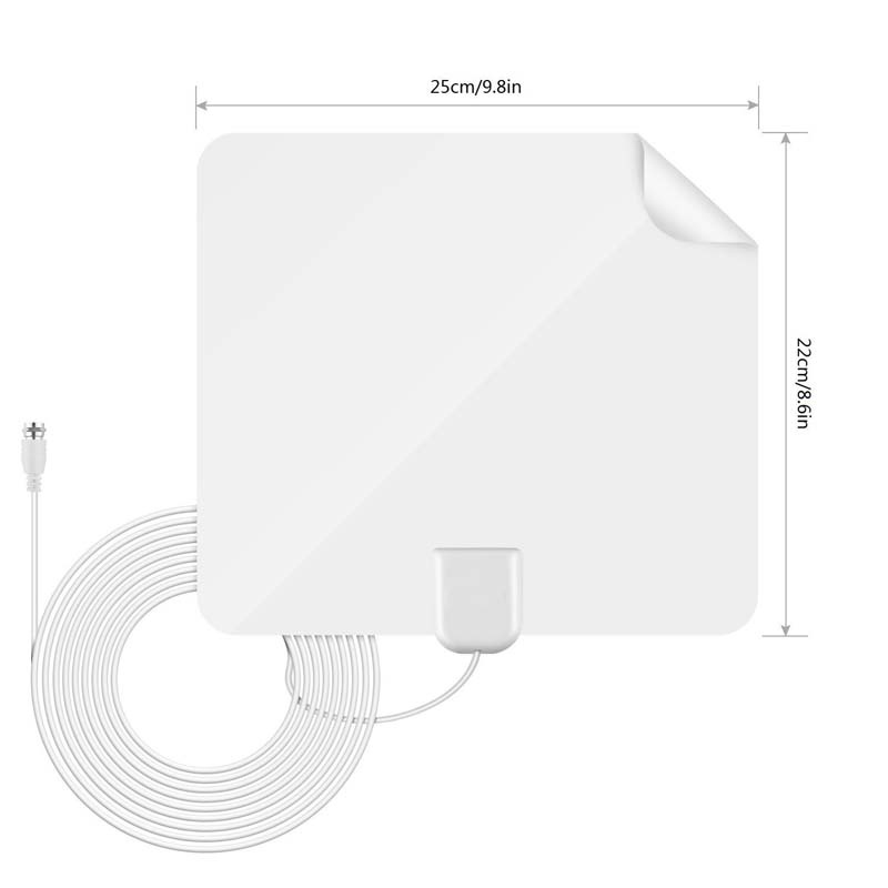 4K Digital VHF UHF Antenna for Live Local Channels for Free Broadcast for Home Smart Television No Pay Fees