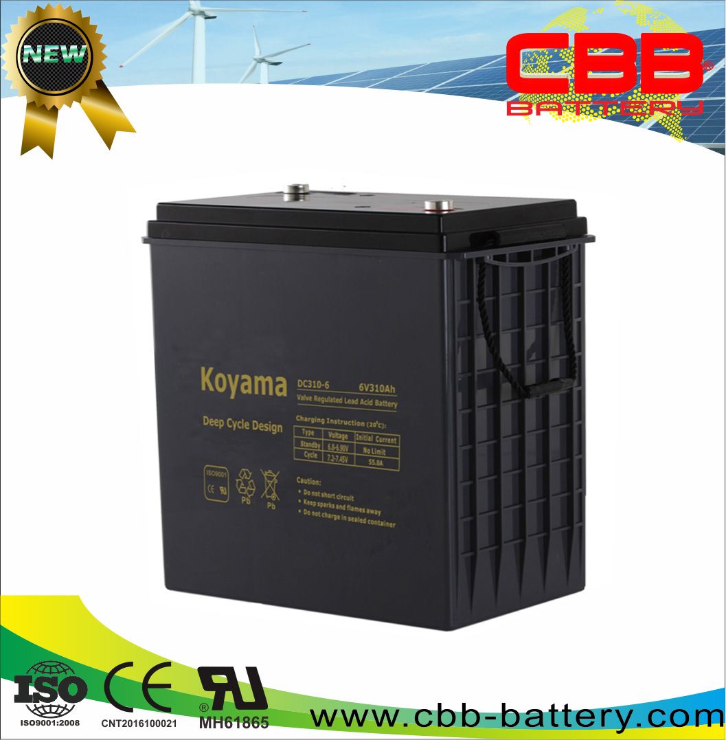 6V310ah Heavy Duty Deep Cycle AGM Battery