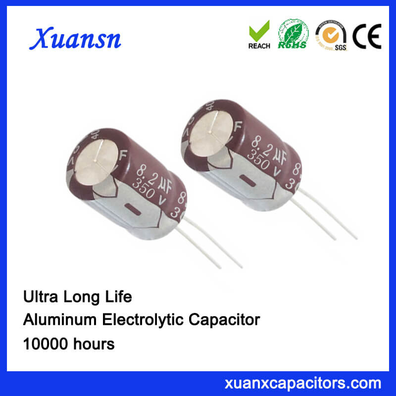 High Voltage High Current Capacitor 350V 8.2UF