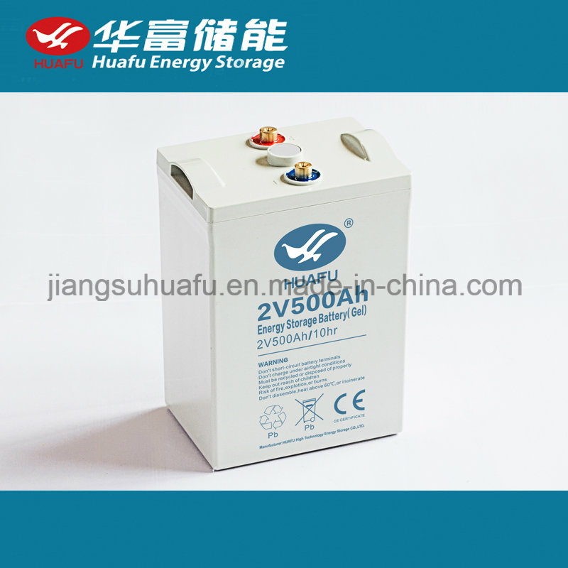 High Quality 2volt Rechargeable 2V 500ah Lead Acid Storage Battery