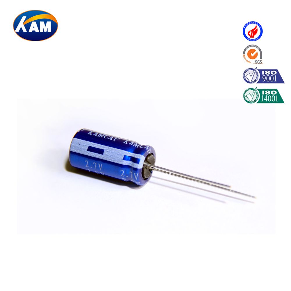 2.7V 2f Ultra Capacitor with Through Hold Type and Two Kinds Size