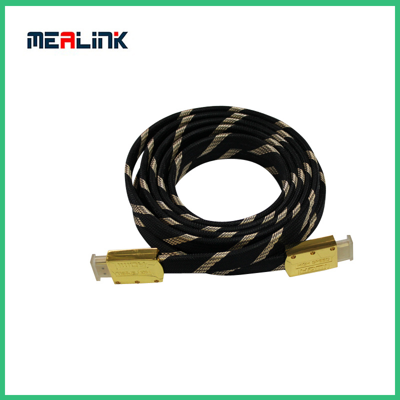 Aluminum Braided M/M HDMI Audio HDMI Cable