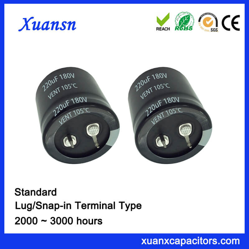 Computer Grade Capacitor 220UF 180V Snap in