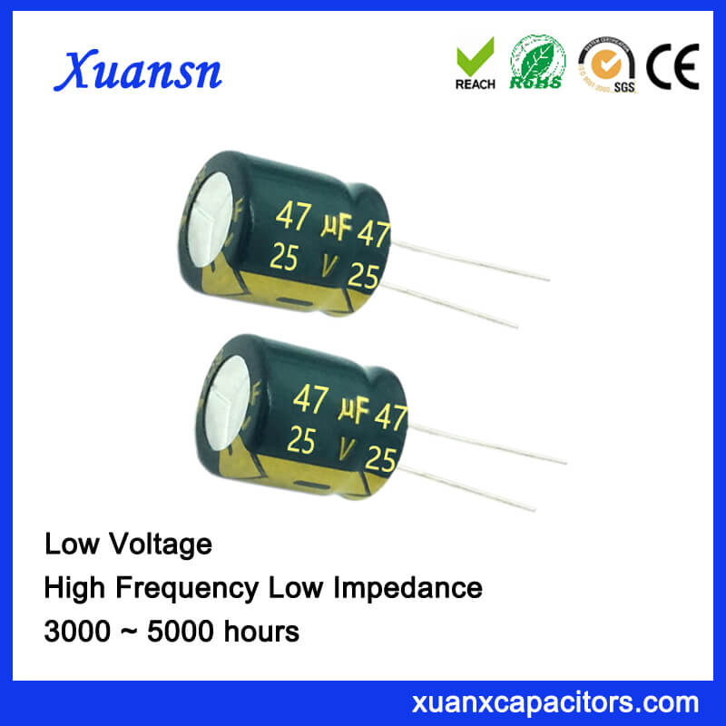 Aluminum Electrolytic Capacitor Long Lead 47UF 25V
