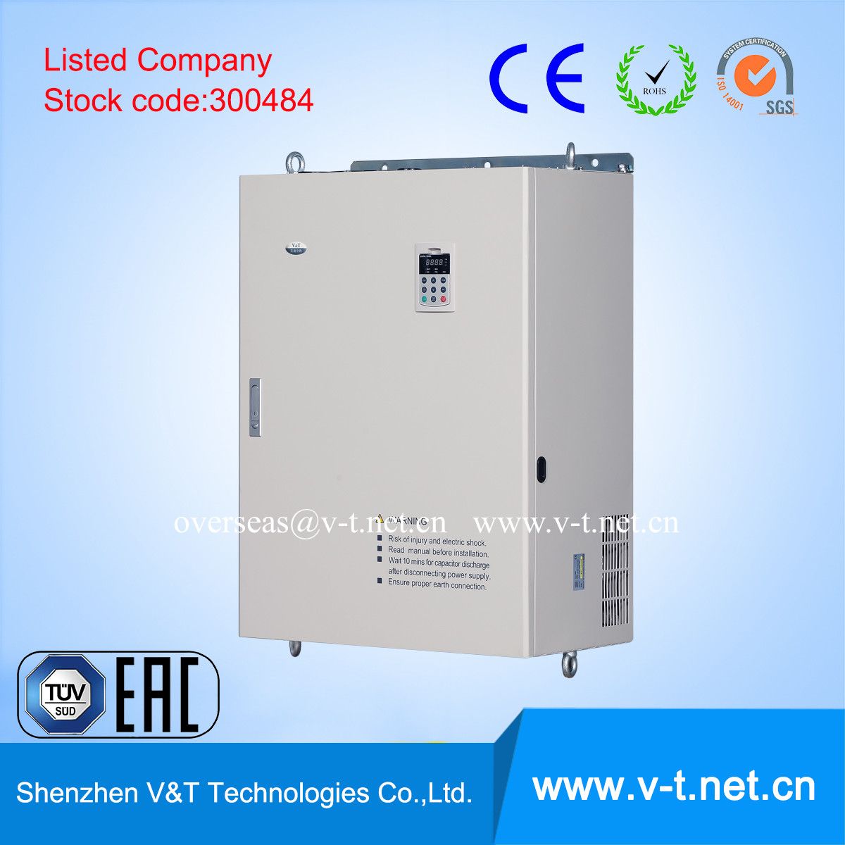 V&T E5-H Ce Certificated 3pH Economic Variable Speed AC Drive Powerful Sensorless Vector Control 110 to 220kw-HD
