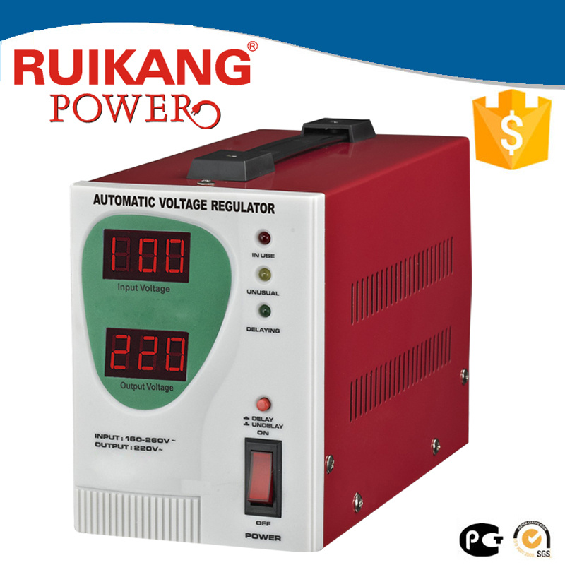 China Efficiency Factory SVC 500 3000va AC Automatic Voltage Regulator Stabilizer