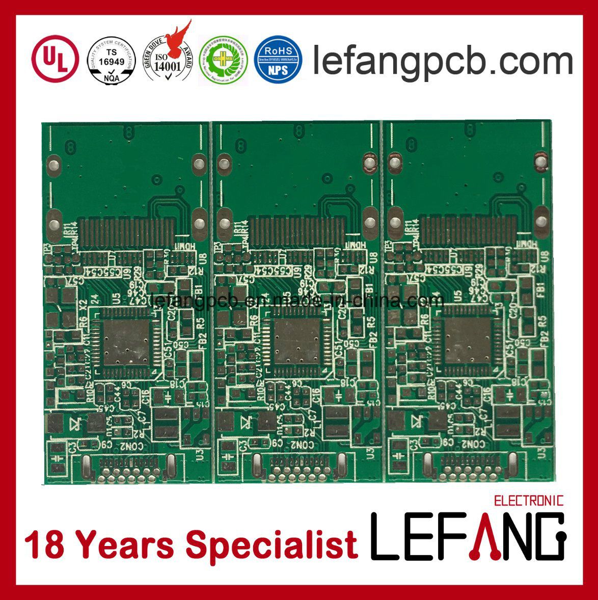 HASL Lead Free Printed PCB Circuit Manufacturer