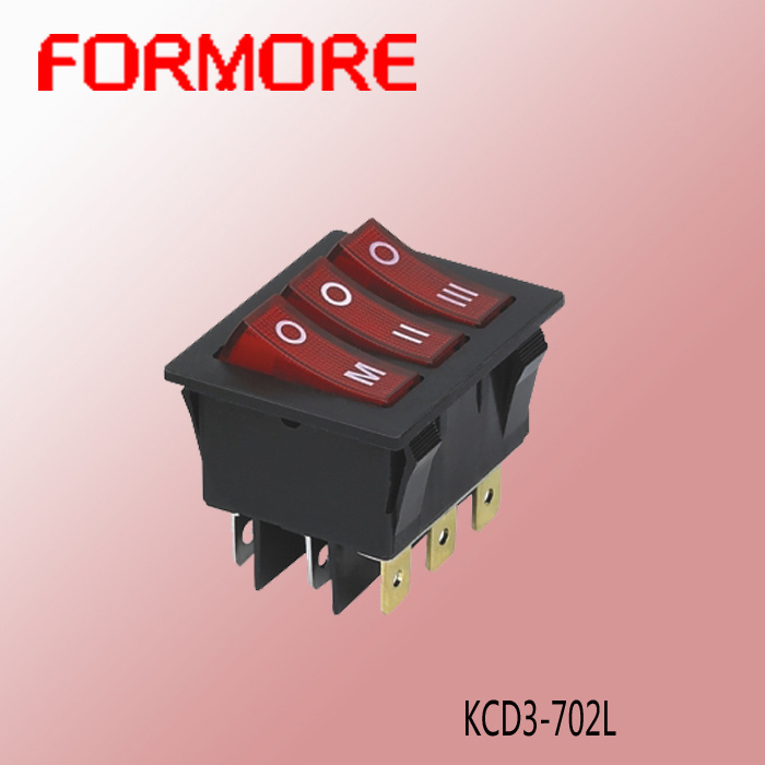 Illuminated Triple Rocker Switch /Cooler Switch for Iran