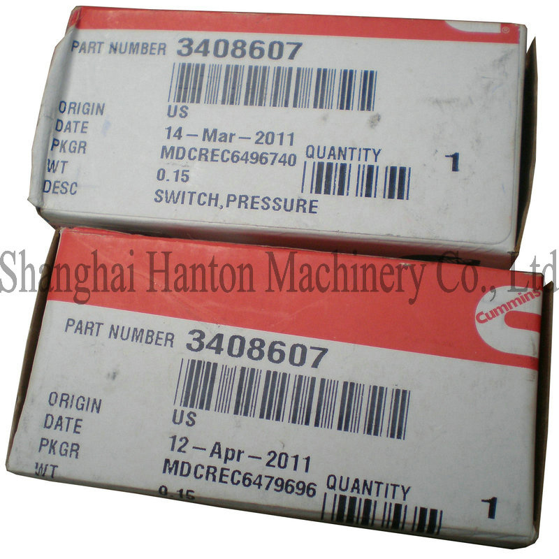 Cummins NTA855 diesel engine part 3408607 3056344 oil pressure switch