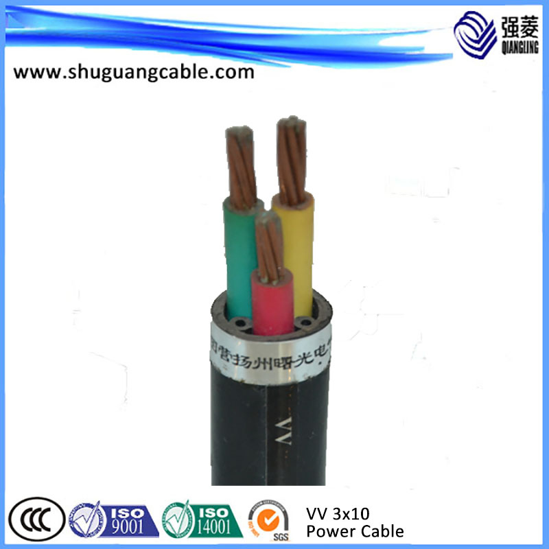 VV 3 Cores PVC Insulated and Sheathed Power Cable