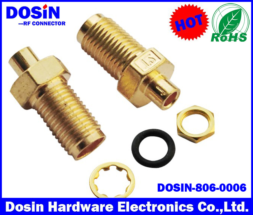 RF Connector Cable Assembly Bulkhead SMA Female Coaxial Pigtail Cable