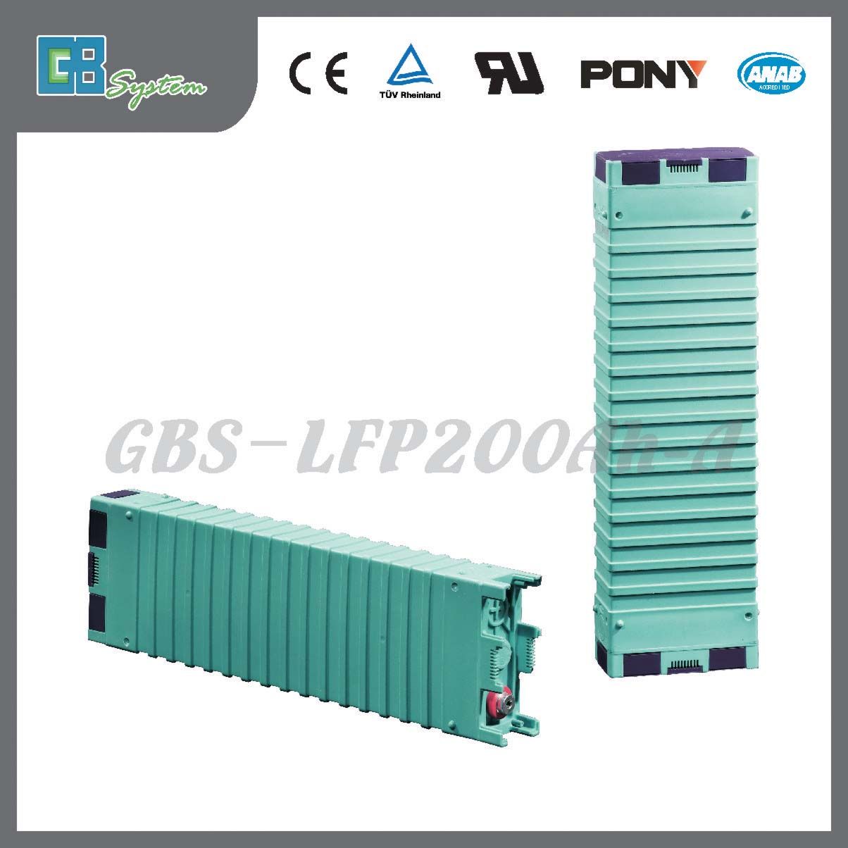 Lithium Ion Battery 200ah-a for Solar Power System/Auto Battery/Rechargeable Battery/Electric Bike