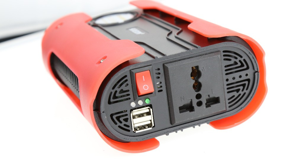 500W Car Power Inverter Solar Power System 2 USB Port DC AC Inverter Modified Wave Inverter Newest