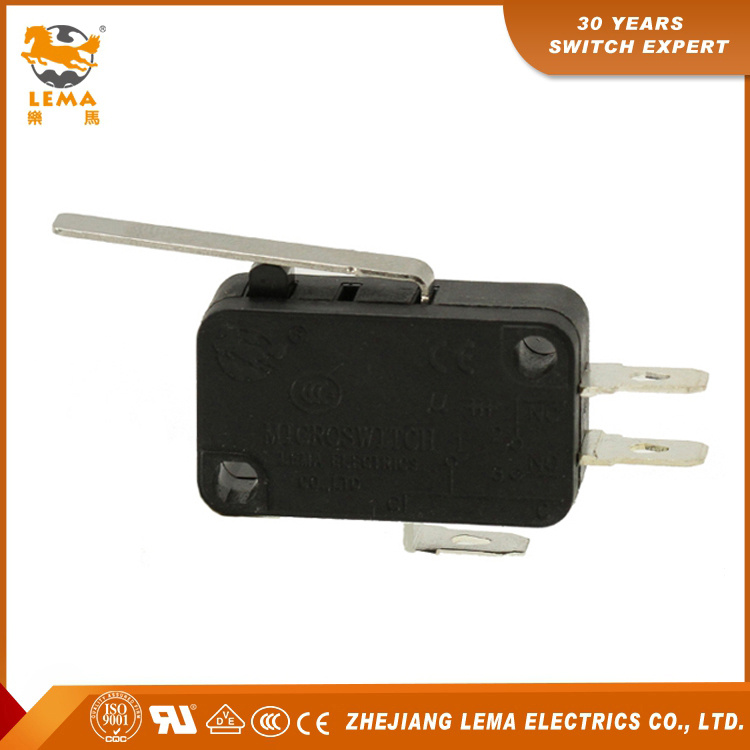 Customized Kw7-1 Approved Snap Action Lever Micro Switch
