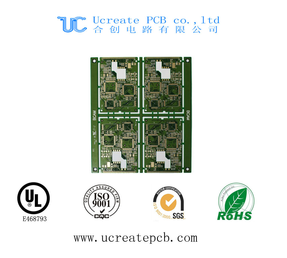 4 Layer PCB Printed Circuit Board with 0.4mm Thickness