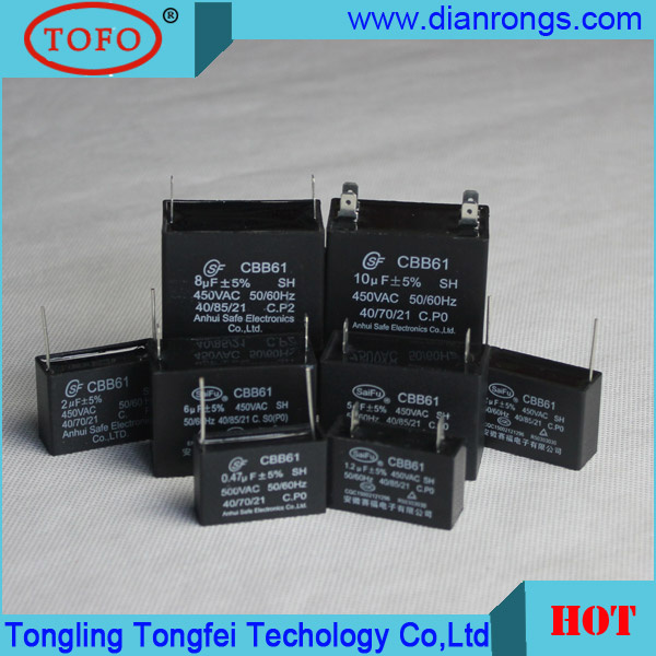 Fan Capacitor 0.1UF to 80UF