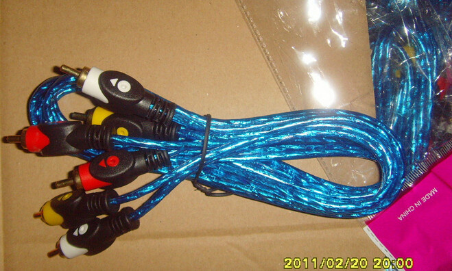 Transparent Fish Eye AV Cable