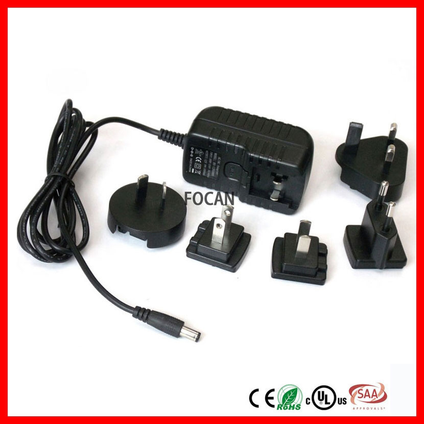 Interchangeable Power Adapter/Multiple Plug Power Supply