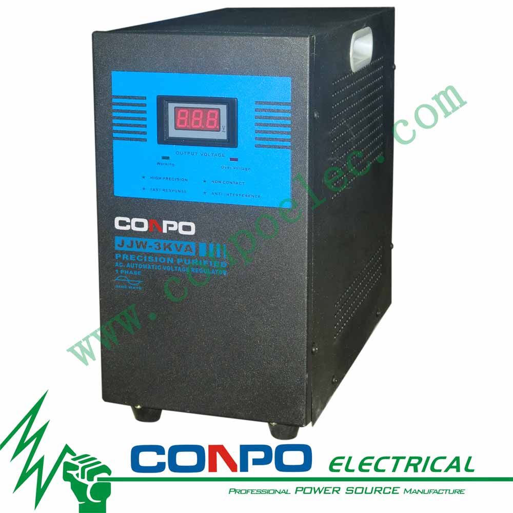 Jjw-3kVA Ferro-Resonant/Precision Purified/Contactless Voltage Stabilizer/Regulator