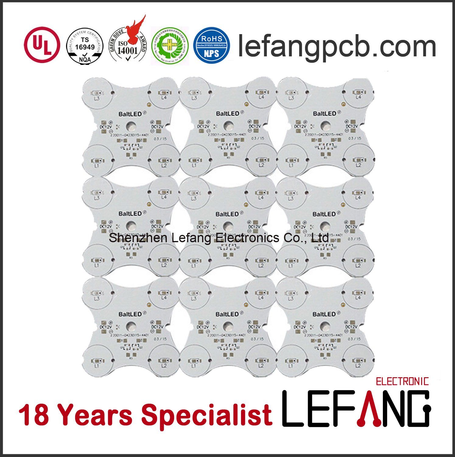 Single Sided Aluminum Based LED PCB Board