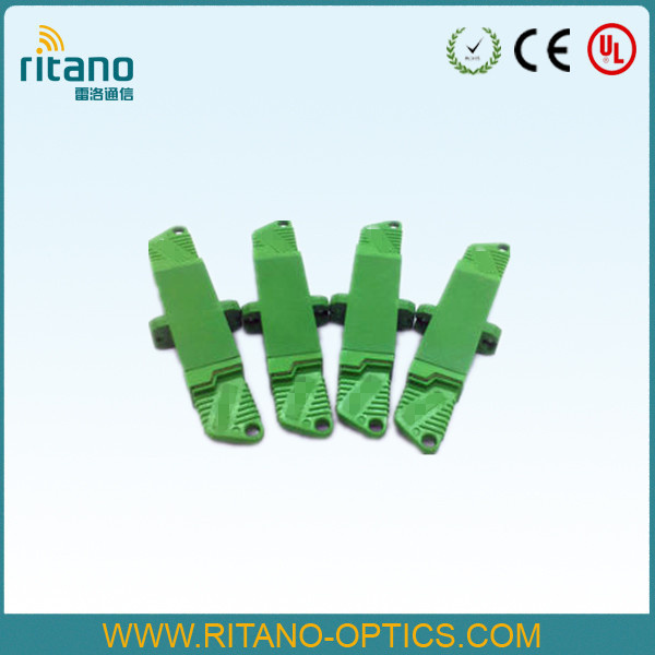 E2000 Fiber Optic Adapters with Low Loss at 0.2dB with Plastic Green House