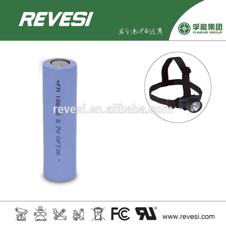 18650 Lithium Battery for Electric Cigarette, Flashlight, Electric Torch
