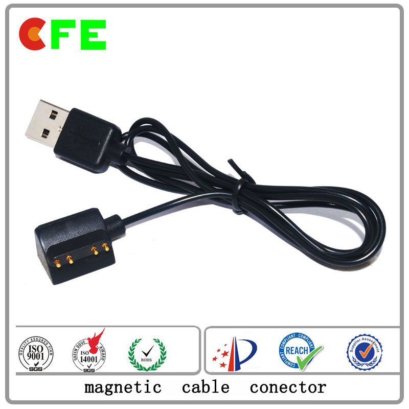 Customized 4pin Magnetic Cable Connector for Charging Factory