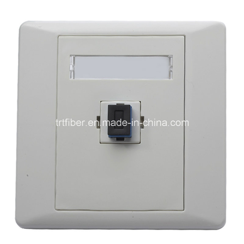 Single Port Sc/Upc Plastic Fiber Optic Faceplate