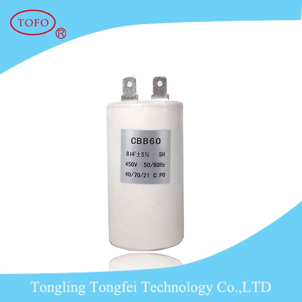 4UF 6UF 8UF 440V 450VAC Cbb60 Capacitor