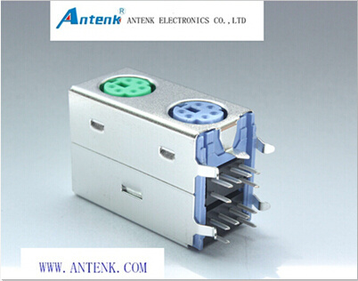 Mini DIN Stacked Circular Connector