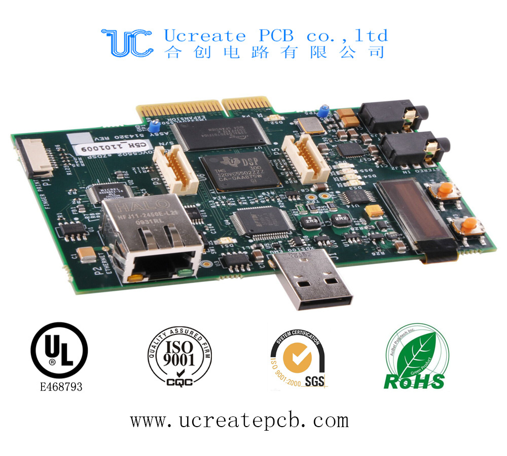Green Solder Mask PCB for Smartphone with Ce RoHS