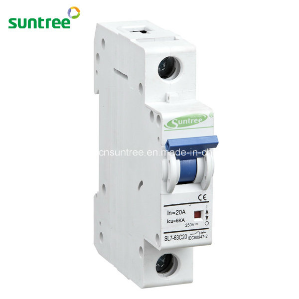 1 Pole DC 250V Solar Mini Circuit Breaker