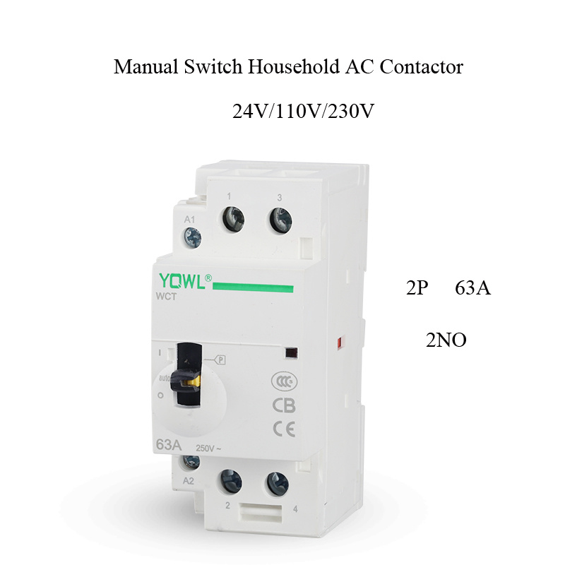 2p 63A Ict Manual Control Household Electrical AC Contactor