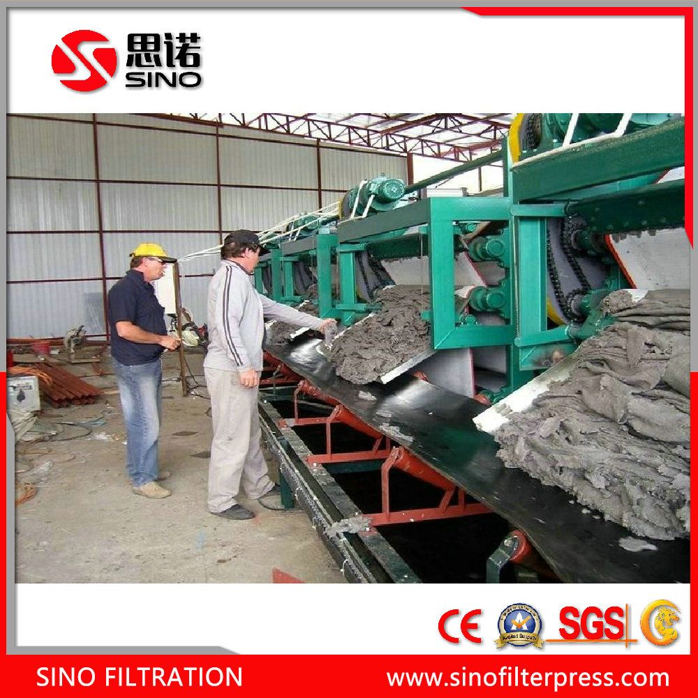 China Sewage Sludge Dewatering Machine Belt Filter Press